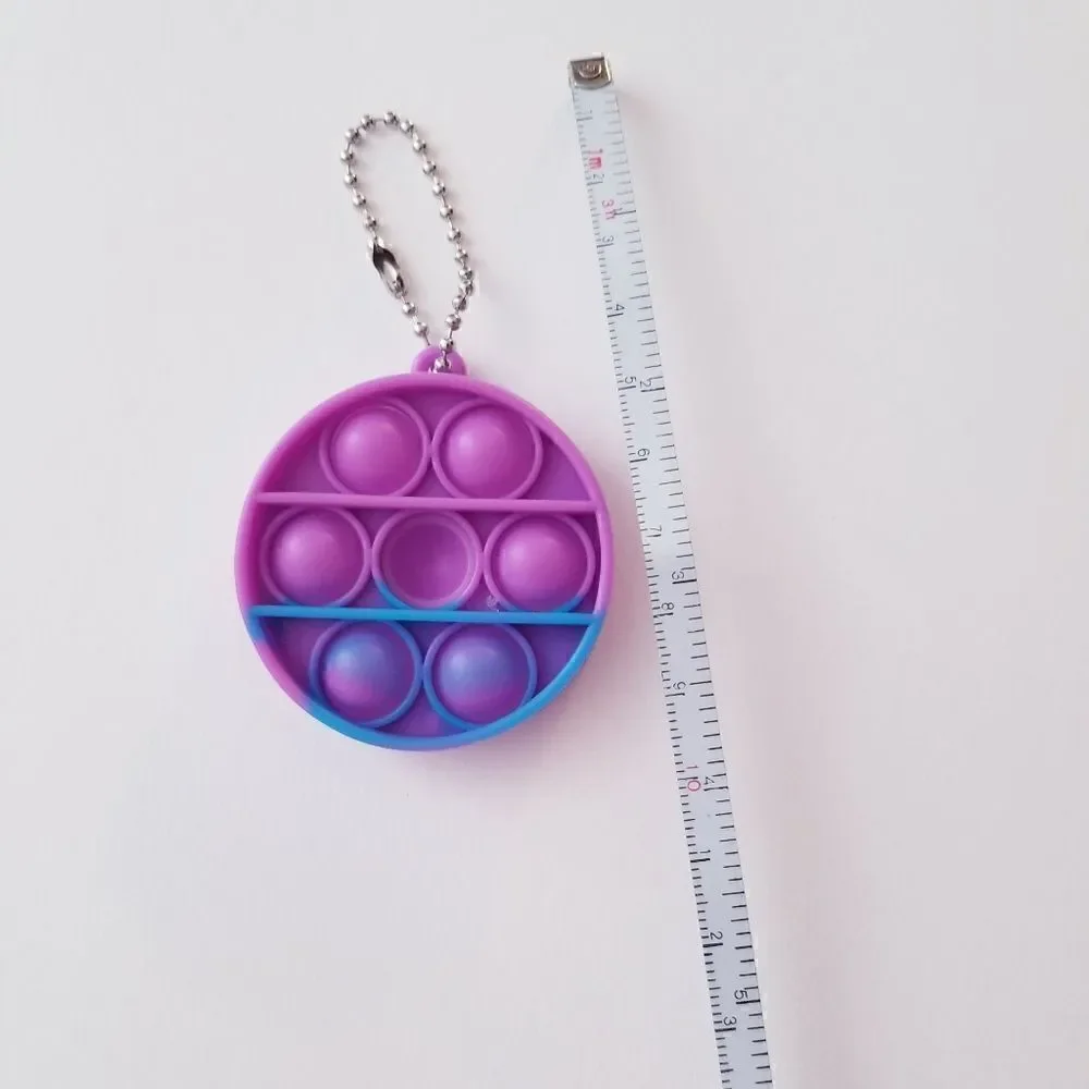 NEW Simple dimple fidget pop it key chains